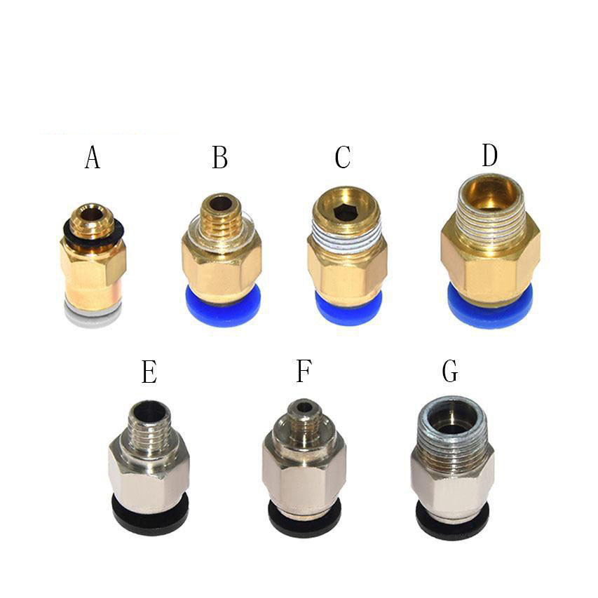 Ptfe Tape Thread - Pneumatic Fittings Connector Straight Air 3D