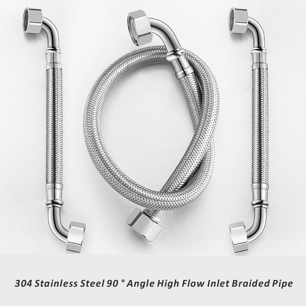 New 90° Bend Pipe Toilet Inlet - Flexible Hose Braided review and price