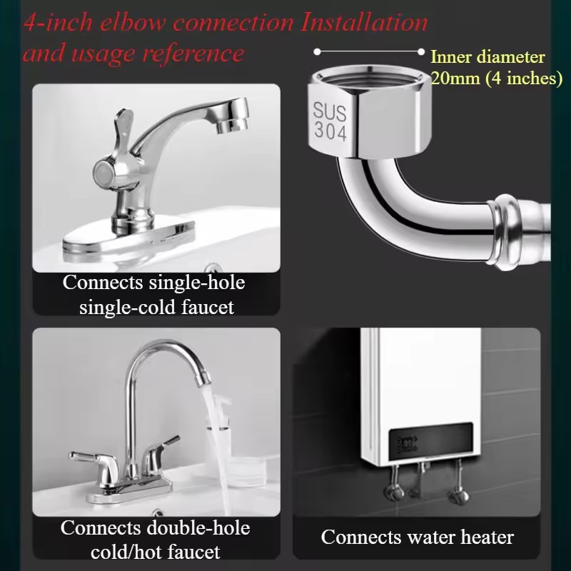 New 90° Bend Pipe Toilet Inlet - Flexible Hose Braided review and price