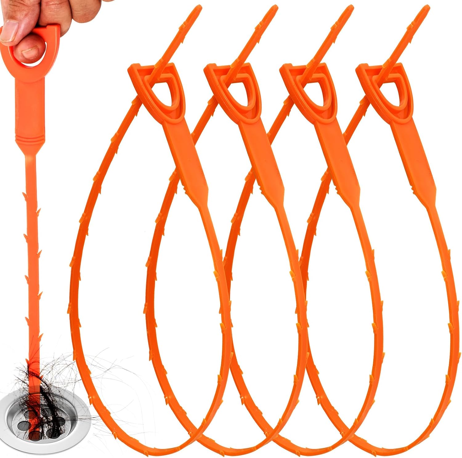 4-Pack 20-Inch Drain Snake, Fl - Drain Snake Flexible review and price