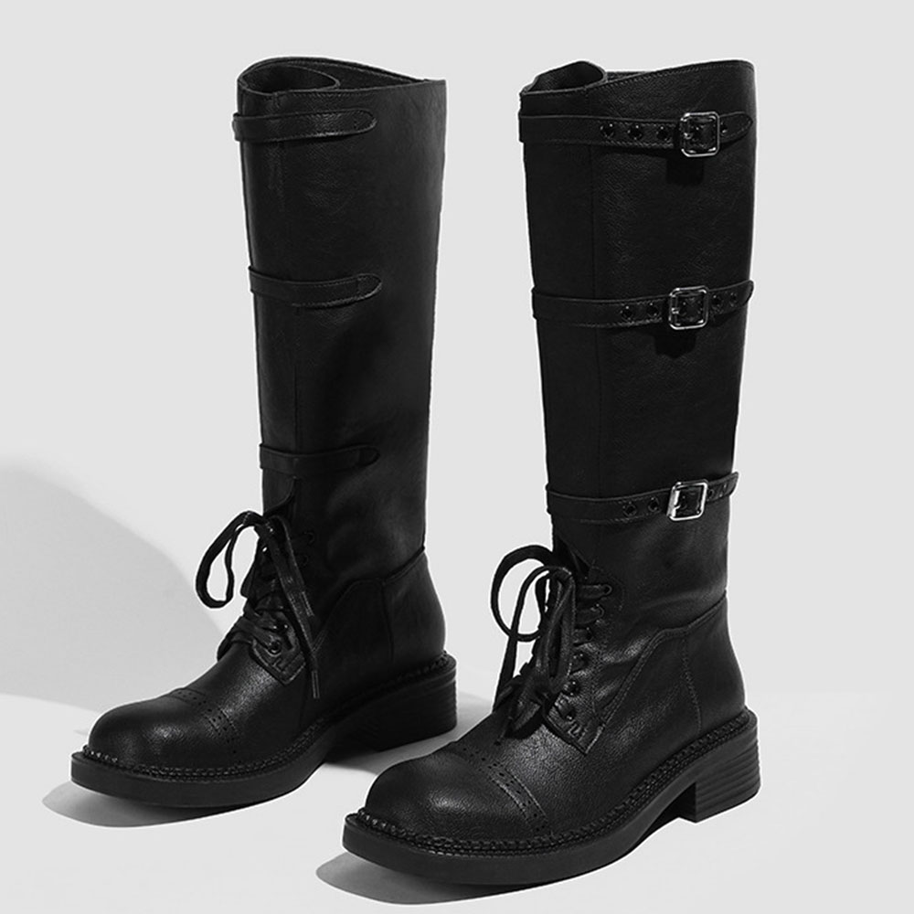 Women's Knee High Boots Vintag - Pipe Bending Spring review and price