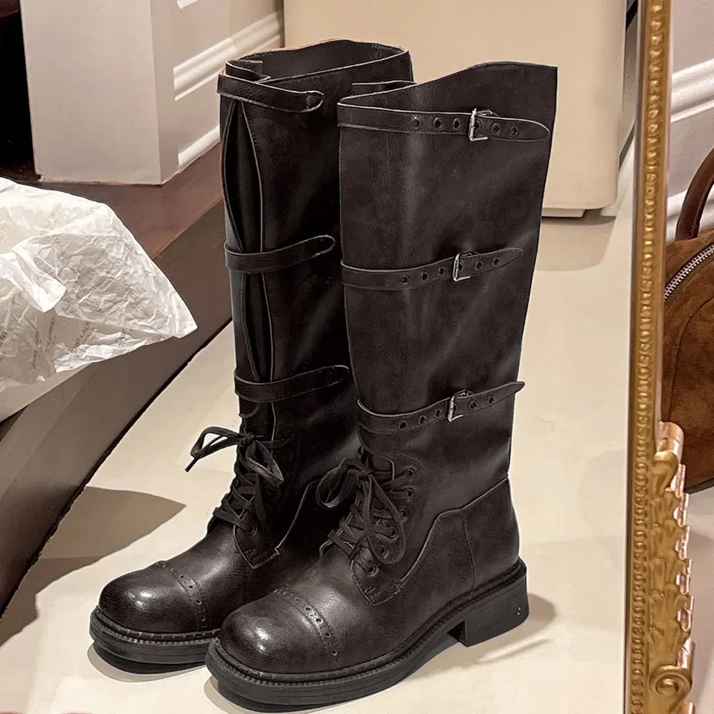 Women's Knee High Boots Vintag - Pipe Bending Spring review and price
