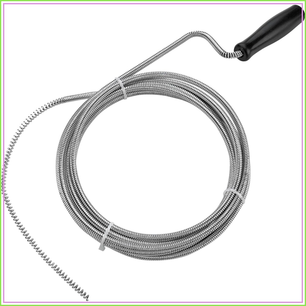 10 ft Metal Plumbers Snake for - Drain Snake Flexible review and price