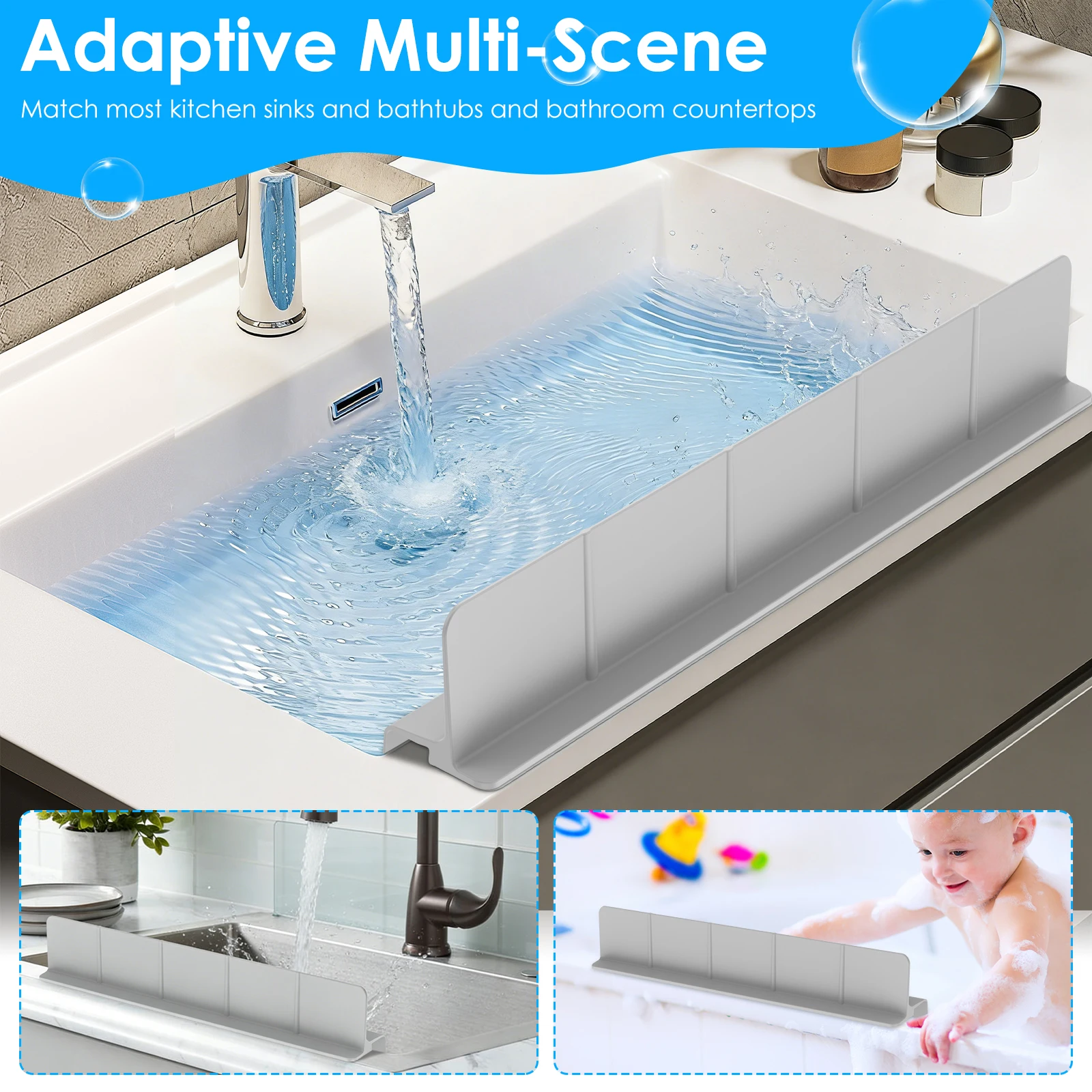 Silicone Sink Splash Guard Kit - Silicone Tap Washer review and price