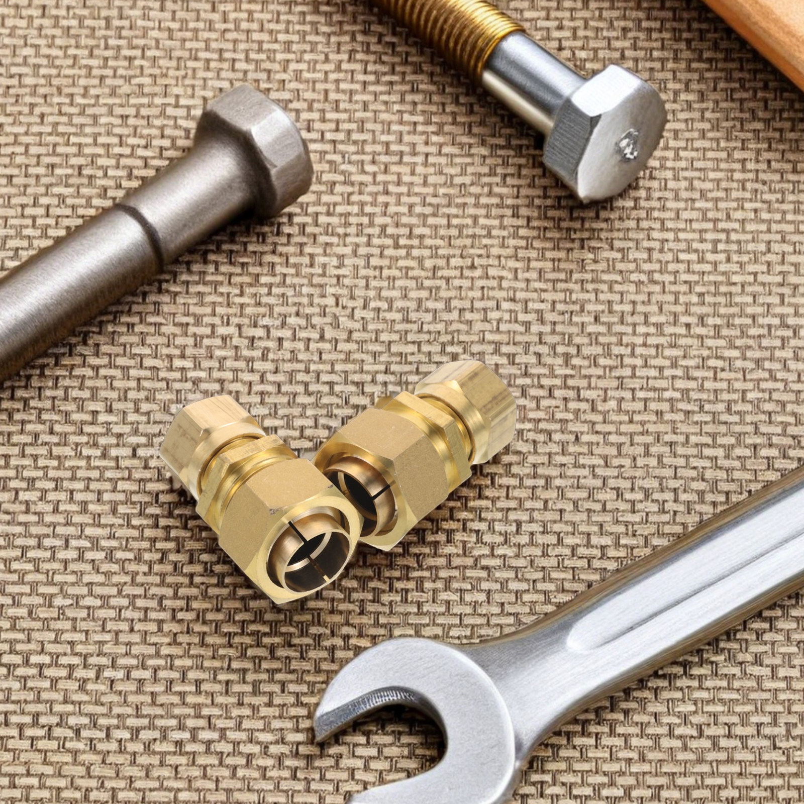 2Pcs Quick Connect Brass Pipe  - Compression Fitting Brass review and price