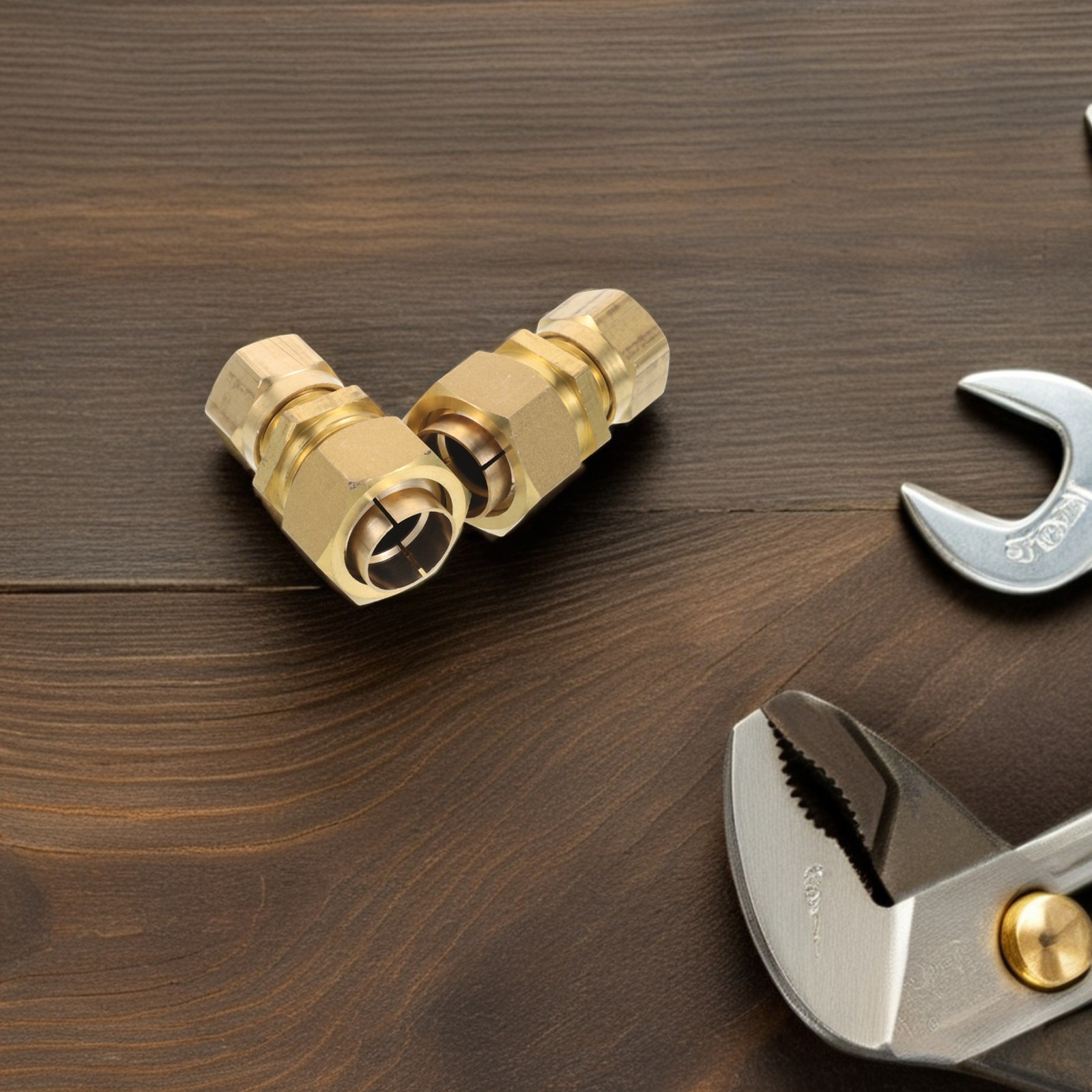 2Pcs Quick Connect Brass Pipe  - Compression Fitting Brass review and price