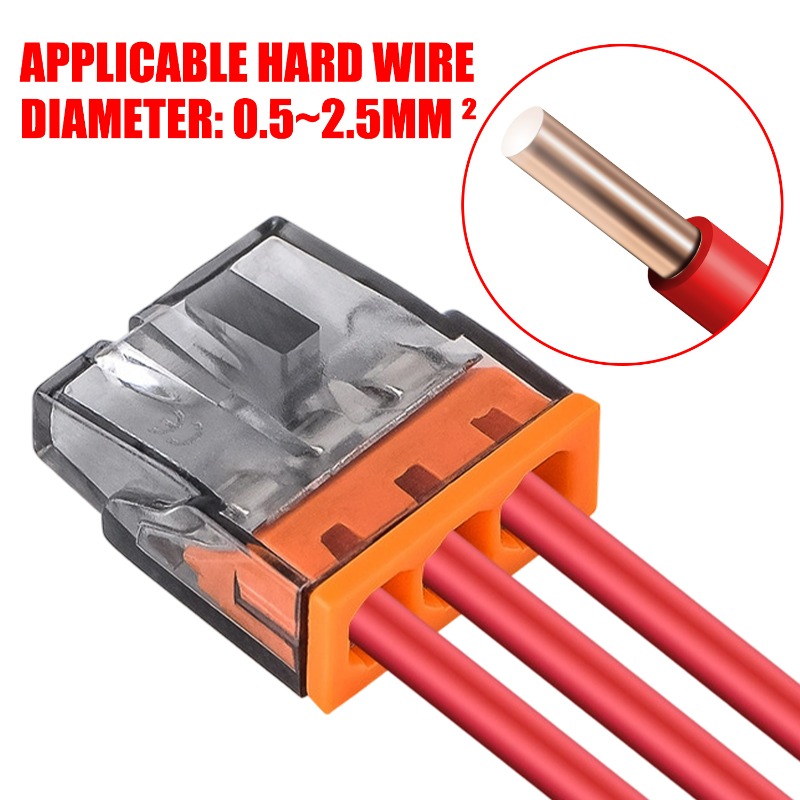 3 Holes Electrical Wire Quick  - Push Fit Connector review and price