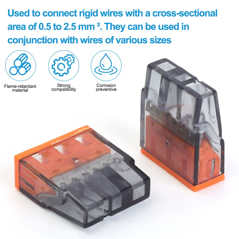3 Holes Electrical Wire Quick  - Push Fit Connector review and price