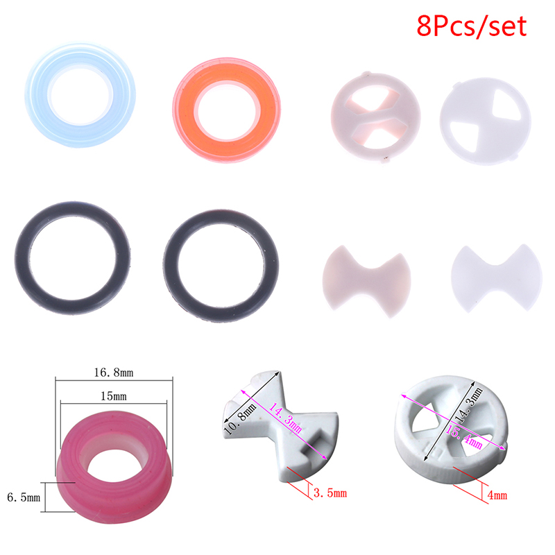 8Pcs/set Ceramic Disc Silicon  - Silicone Tap Washer review and price